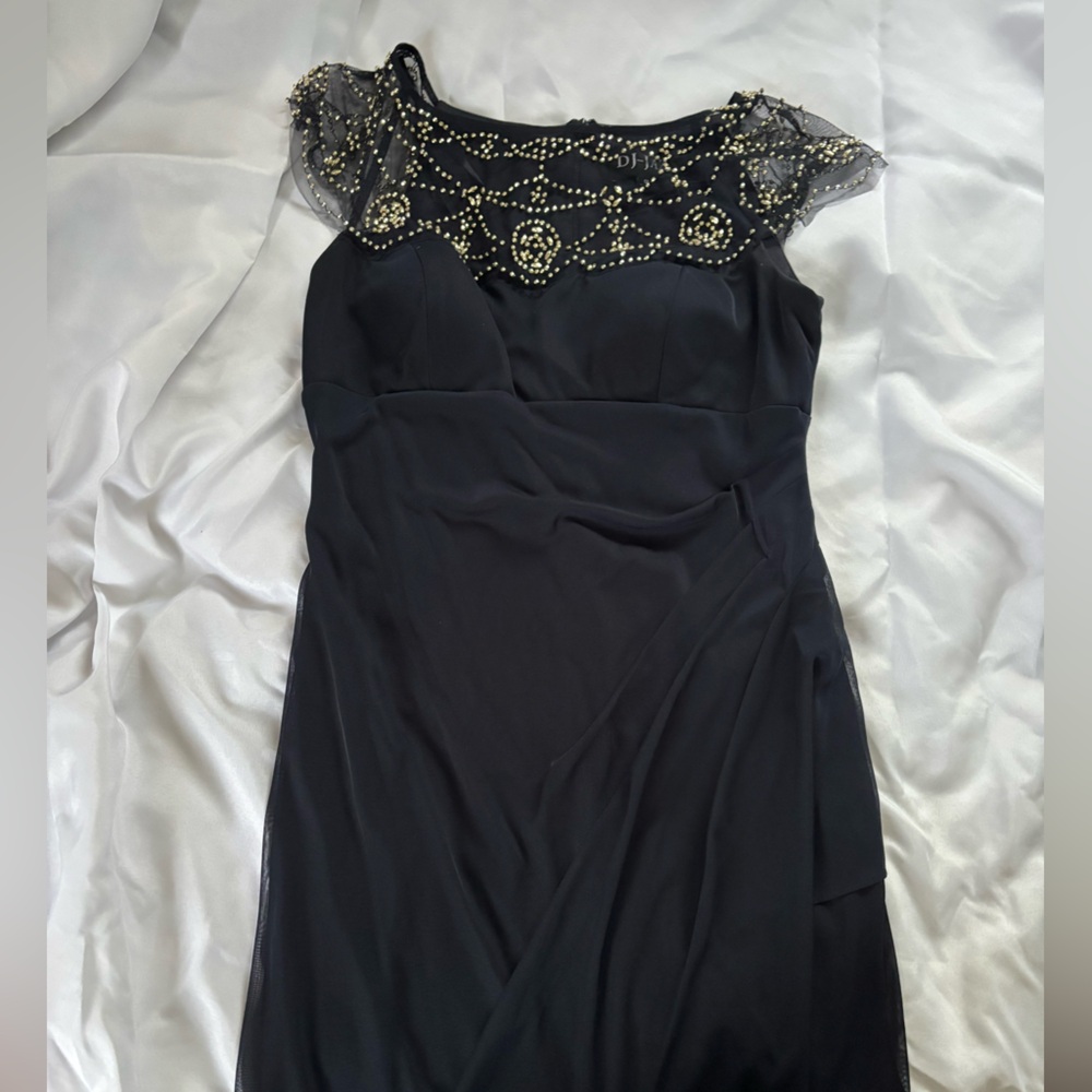 DJ-Jaz Cap Sleeve Beaded Cocktail Dress Women’s Size 12
